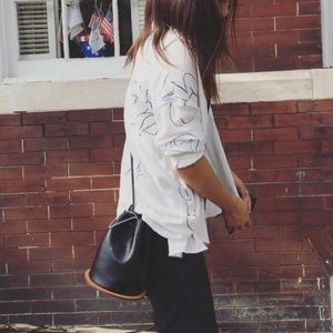 Cotton shirt with nude pattern